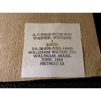 Waltham Winding Washer Image